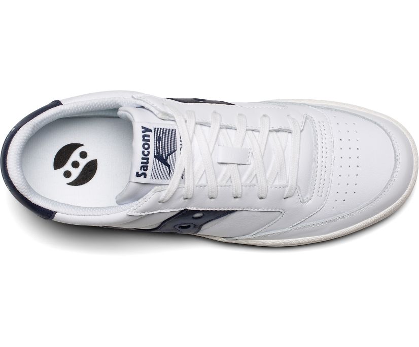 Saucony Jazz Court Women's Originals White / Navy | AU 039DFMN